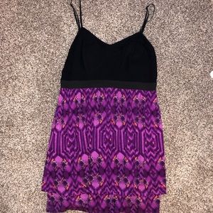 Aztec printed mini dress